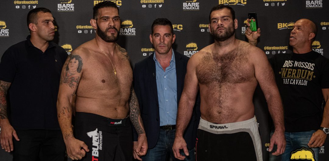 Bare Knuckle FC 8 Weigh In Results Bigfoot Silva Vs Gonzaga