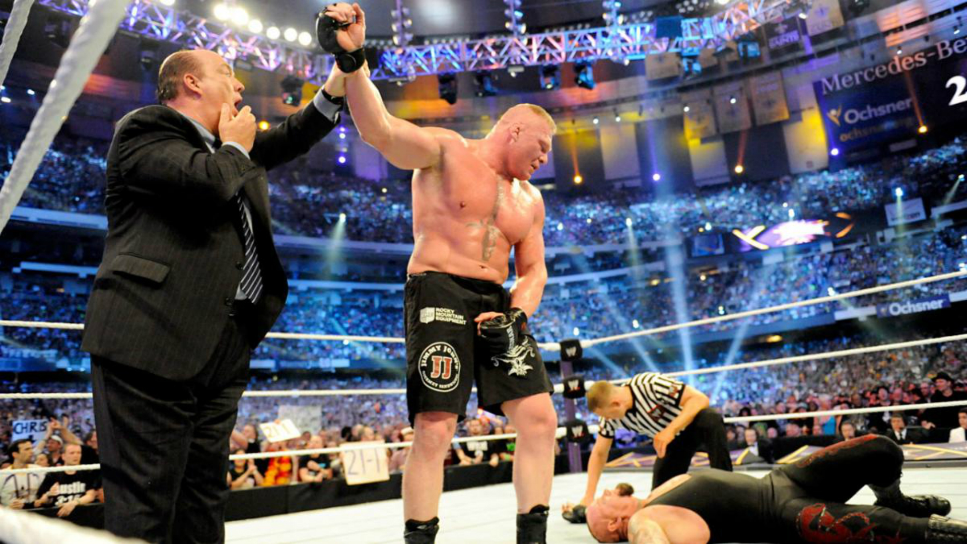 Former UFC Heavyweight Champ Lesnar hands Undertaker first Wrestlemania loss