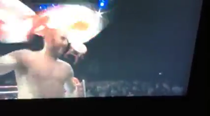 Boxer, Spike O'Sullivan, Gets Stool Thrown at His Head