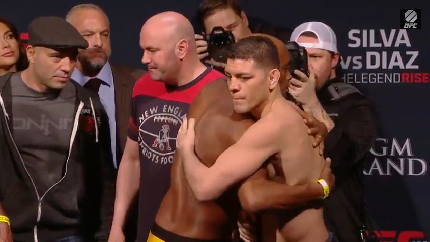 UFC 183 weigh-in results - Diaz & Silva embrace, 2 fighters miss by a LOT