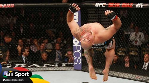 Shawn Jordan's UFC 182 backflip