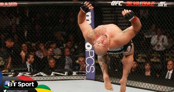 Shawn Jordan's UFC 182 backflip