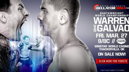 Bellator: Warren vs. Galvao adds Carmont vs. Viana, Cochrane vs. Couture