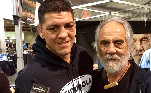 Nick Diaz Uses Tommy Chong As Punching Bag For Silva