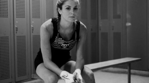 Sarah Thomas of Long Island MMA fights in Golden Gloves boxing bout