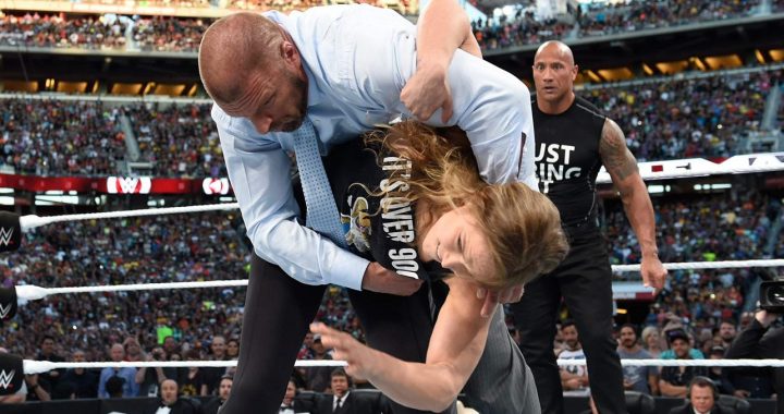 Ronda Rousey lays the smackdown at WrestleMania