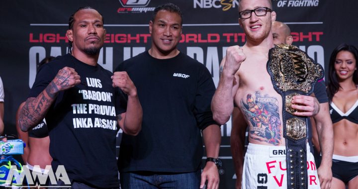 WSOF 19: Gaethje vs. Palomino Weigh-In Results