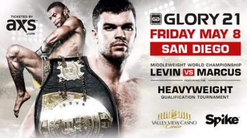 Glory 21 fight card finalized for May 8 in San Diego