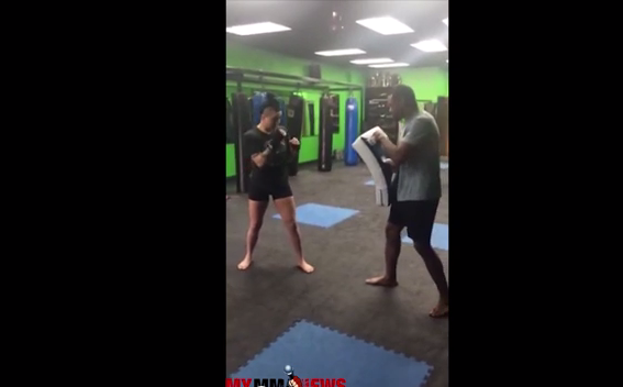 Technique of the Week - Ashlee Evans-Smith - Setup for Spinning Back Kick