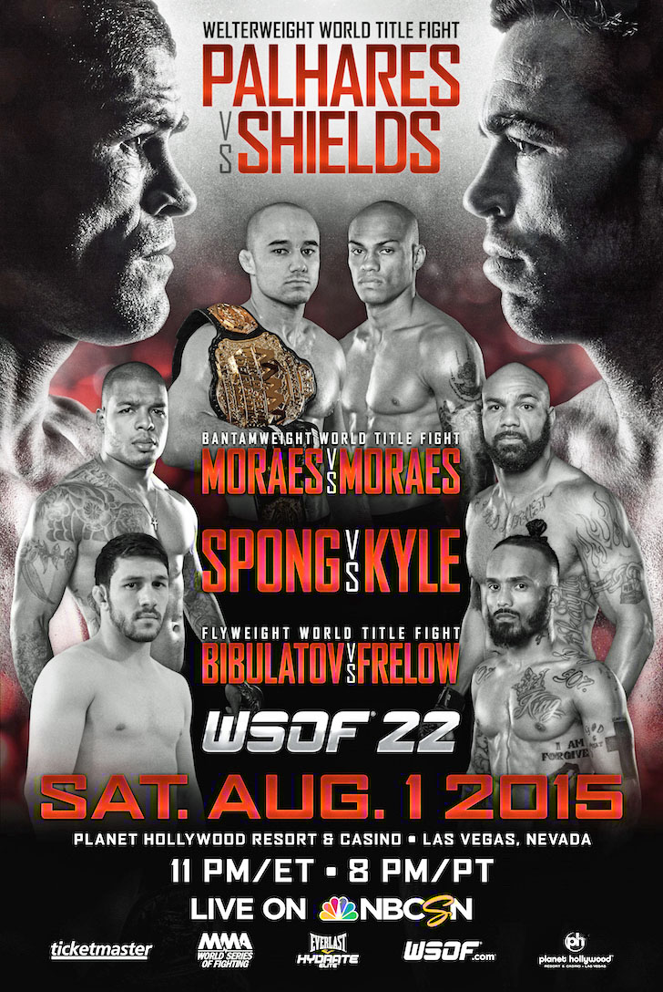 WSOF 22: Palhares vs. Shields Hits Vegas on Aug. 1, Tickets On Sale Fri