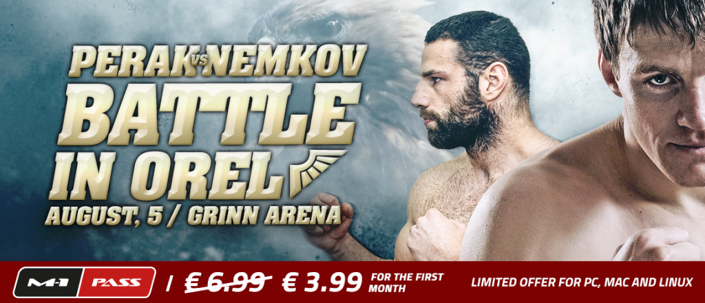 Perak vs Nemkov to headline M-1 Challenge 60 Aug. 5 in Orel, Russia