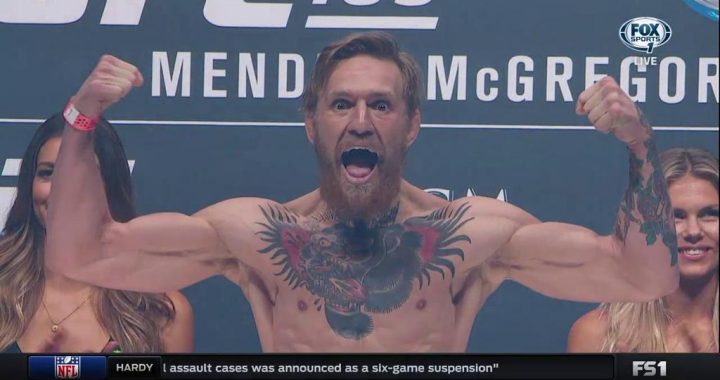 UFC 189 weigh-in results and video