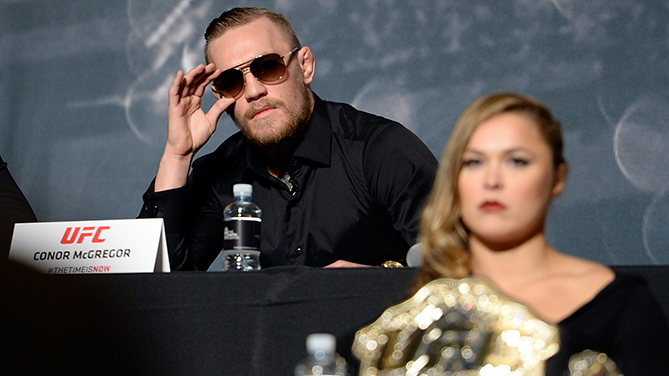 Conor McGregor: Ronda Rousey 'would throw me on my head in one second'