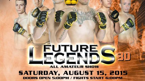 King of the Cage Presents “FUTURE LEGENDS 30” on August 15 at Eastside Cannery Casino Hotel in Las Vegas
