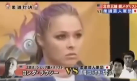 Throwback - Ronda Rousey destroys 3 guys on Japanese game show