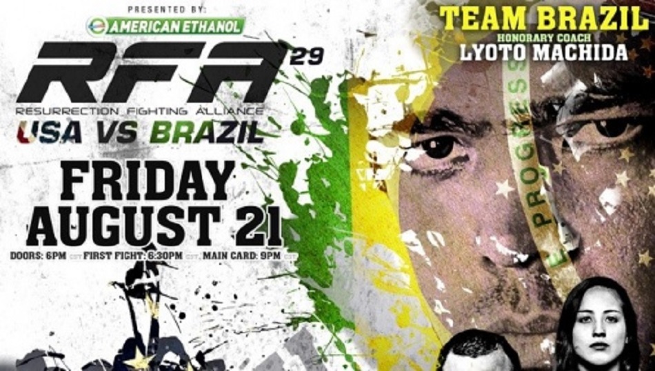 Fight Network Presents RFA 29: USA vs. Brazil LIVE this Friday, Aug. 21 at 10 p.m. ET