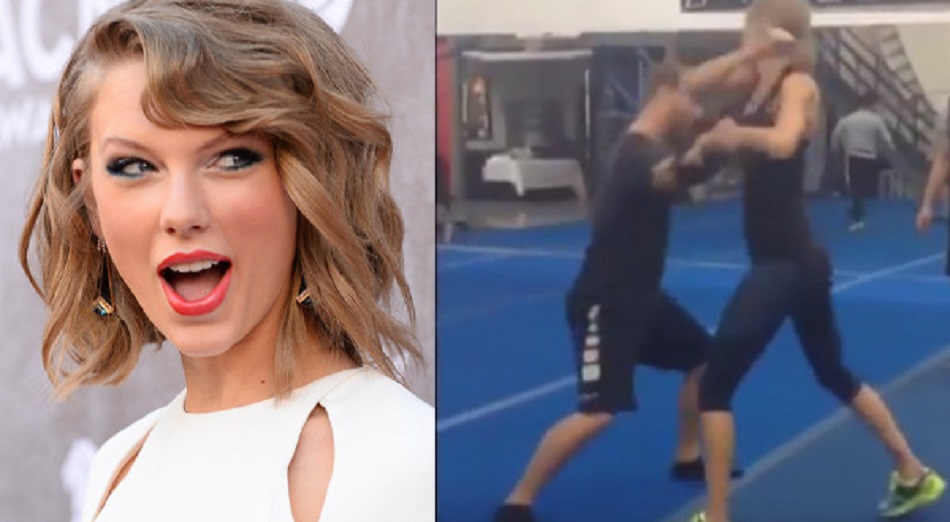 Taylor Swift training for MMA fight...... sort of