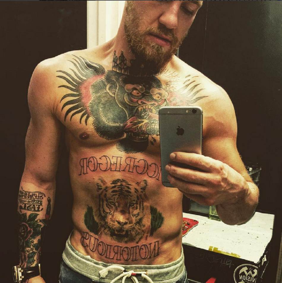 Conor McGregor adds to his tattoo collection