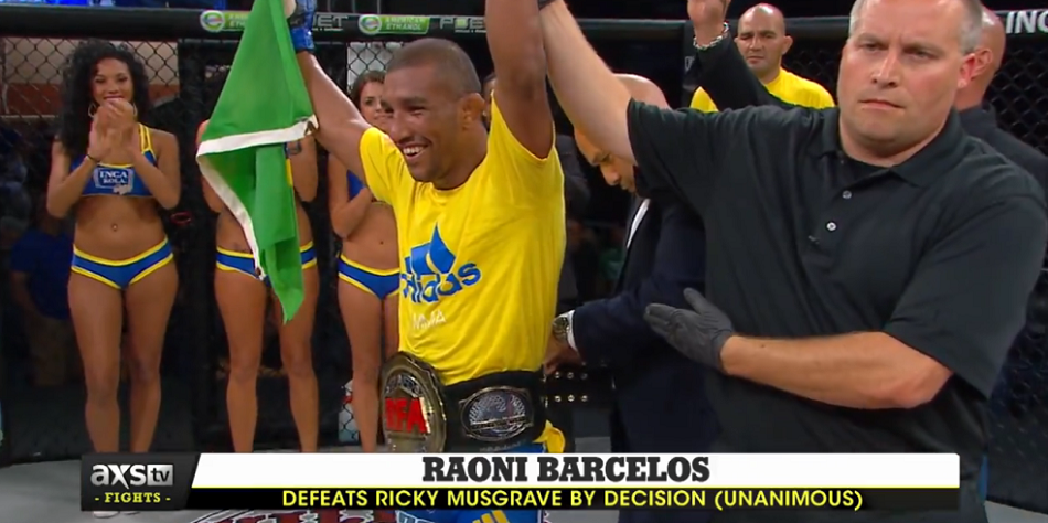 RFA 29 results, Raoni Barcelos claims vacant title