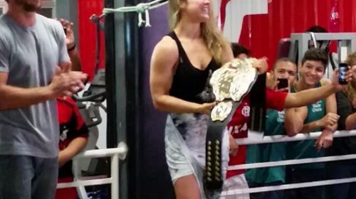Ronda Rousey leaves championship belt in Brazil