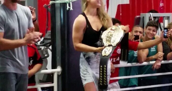 Ronda Rousey leaves championship belt in Brazil