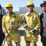 Randy Couture and Royce Gracie visit San Jose Fire Department
