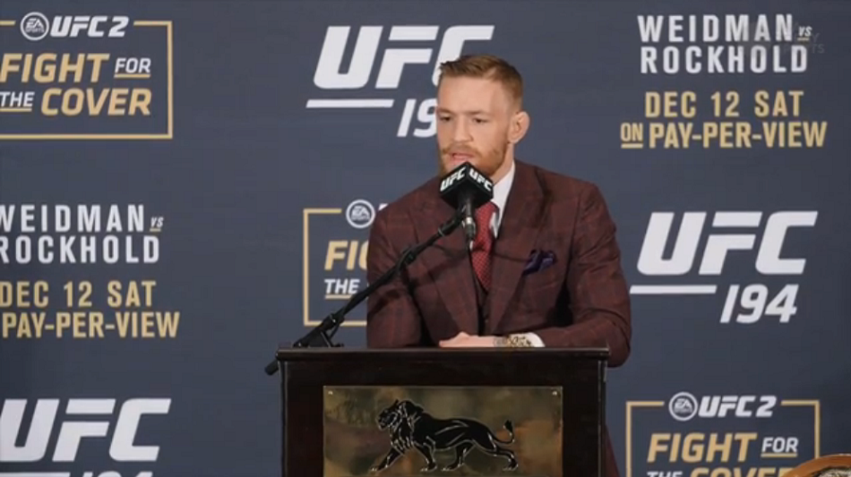 Conor sends message to Jose post-fight