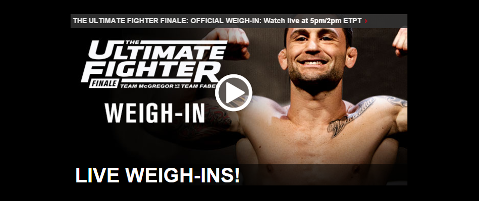 Video The Ultimate Fighter Season 22 Finale Official Weigh In