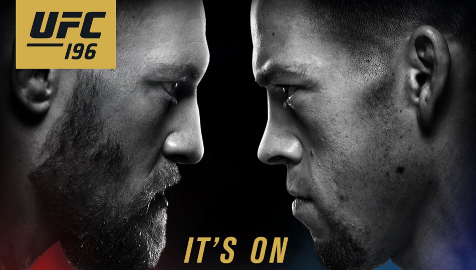 Nate Diaz vs Conor McGregor at UFC 196