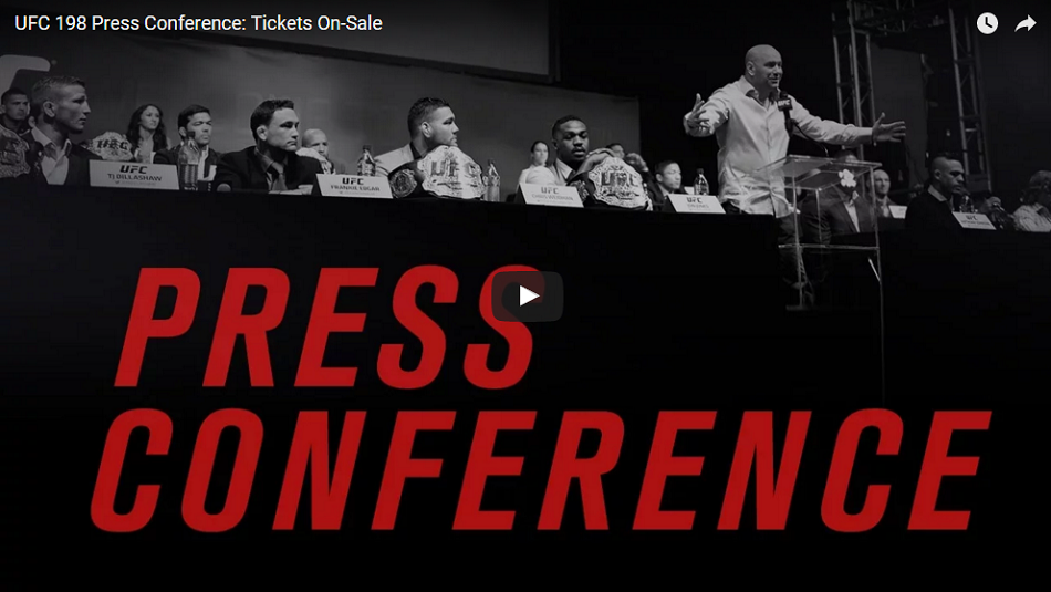 UFC 198 press conference