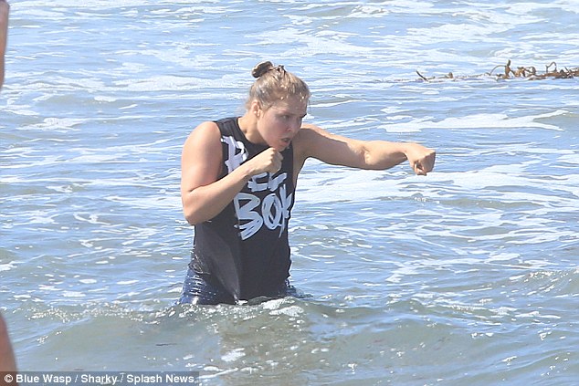 Ronda Rousey Crazy Beach Workout