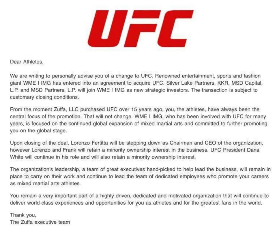 letter ufc sale