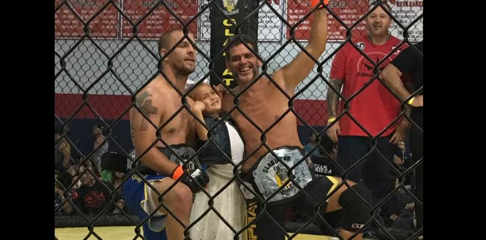 Father and son, Frankie Bollinger and Cody Bollinger, fight and get wins and titles on same MMA fight card