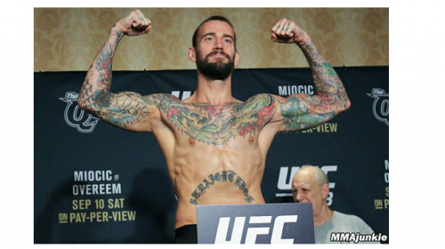 CM Punk at UFC 203 weigh-ins. Photo by MMA Junkie