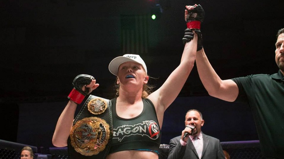 With Invicta FC 18 title defense win Tonya Evinger to have 10 in row