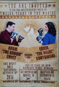 Adam Crist - Erica Sontowski wedding invite