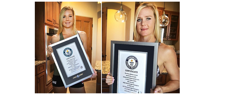 Holly Holm lands in Guinness World Records 2017 edition