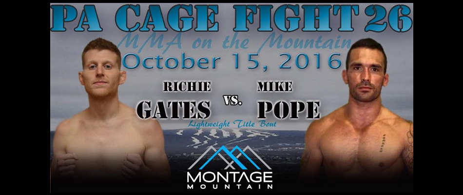 Richie Gates talks MMA on the Mountain title fight - PA Cage Fight 26