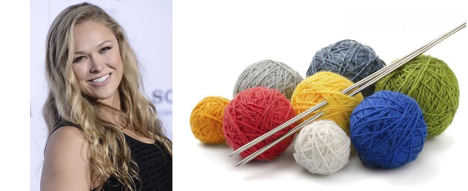 Ronda Rousey joins knitting club with 2 Broke Girls Star Kat Dennings