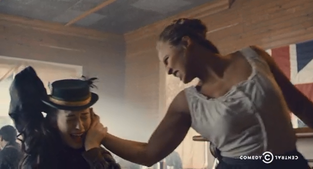 WATCH Ronda Rousey bite off an ear on Drunk History