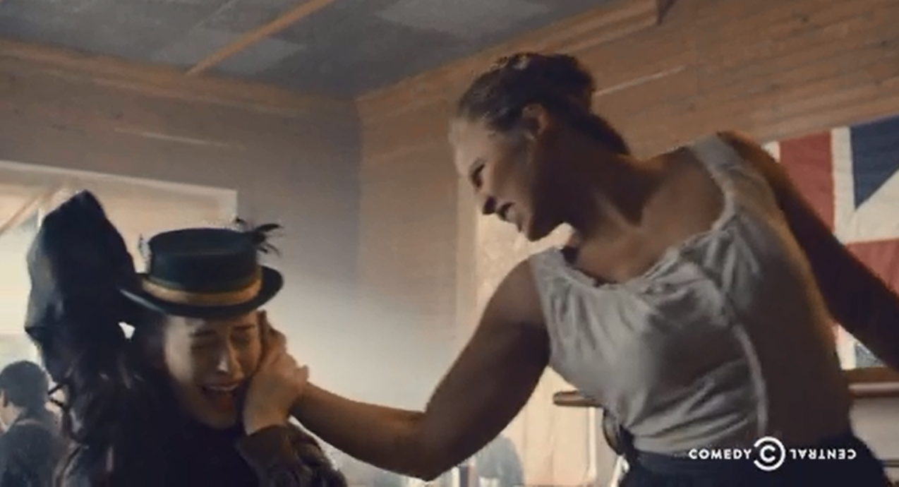 WATCH: Ronda Rousey bite off an ear on Drunk History