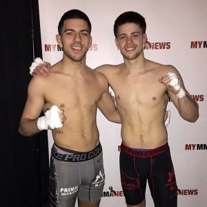 Matt Turnbull and brother Nick Turnbull after their wins at WCC 13