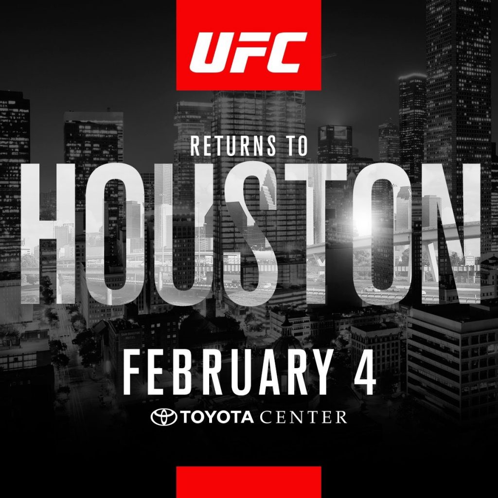 UFC announces Super Bowl weekend fight card for Houston