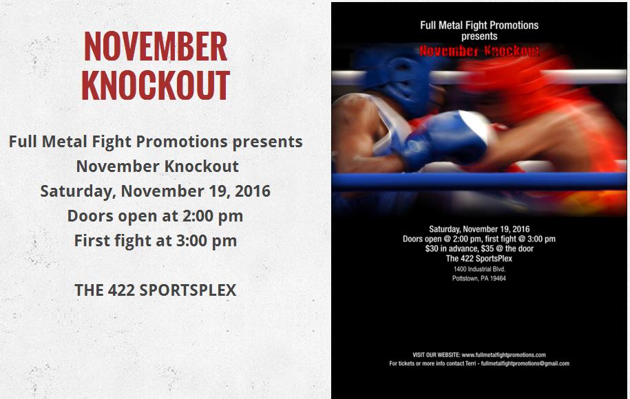 Full Metal Fight Promotions - November Knockout