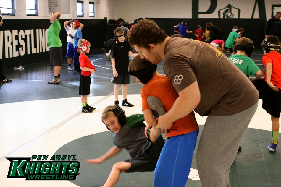 Zach Rey - NCAA champion - wrestling with Pen Argyl Green Knights