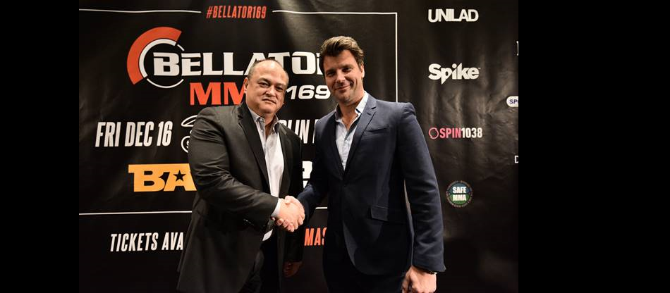 Bellator MMA President Scott Coker took center stage alongside BAMMA CEO David Green