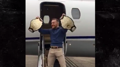 Despite being stripped, Conor McGregor still carrying two belts - VIDEO