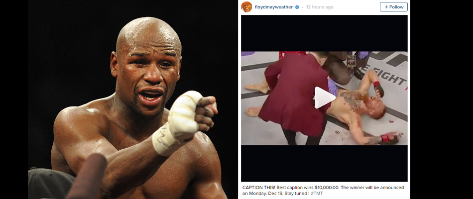 Floyd Mayweather Jr. offers $10,000 to fan who best mocks Conor McGregor