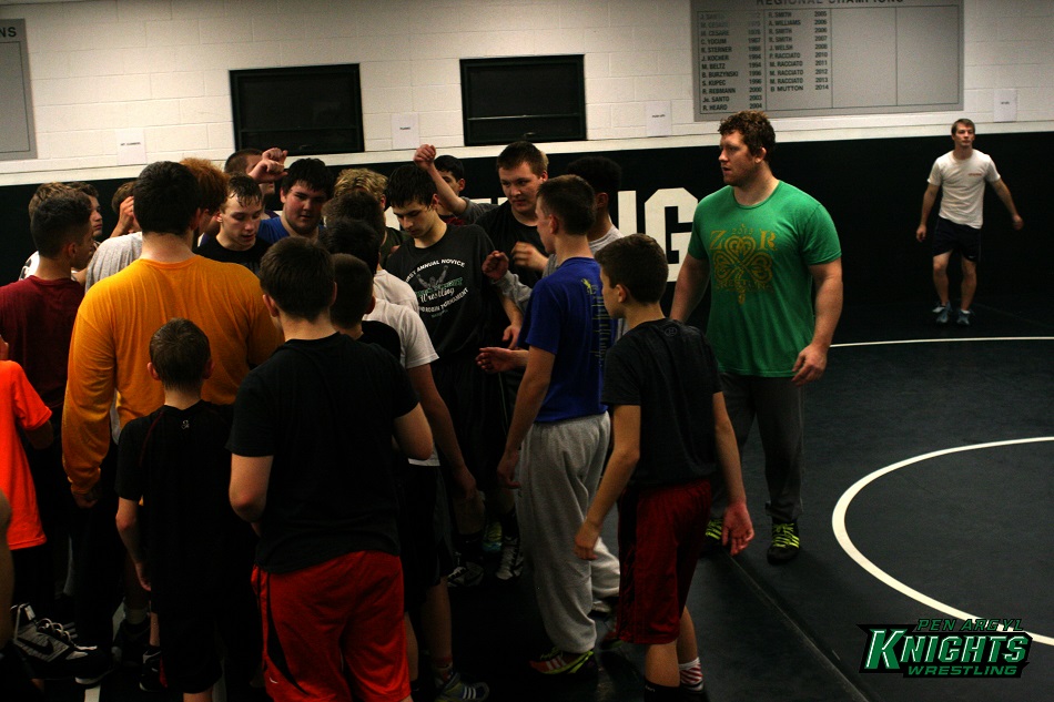 Zach Rey - NCAA champion - wrestling with Pen Argyl Green Knights