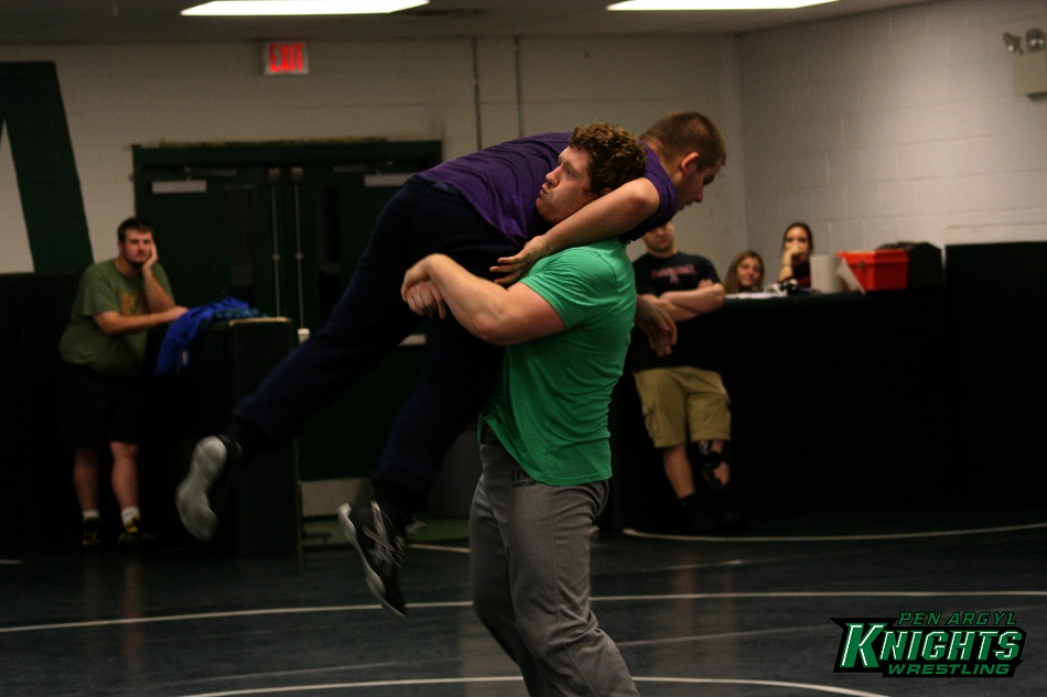 Zach Rey - NCAA champion - wrestling with Pen Argyl Green Knights